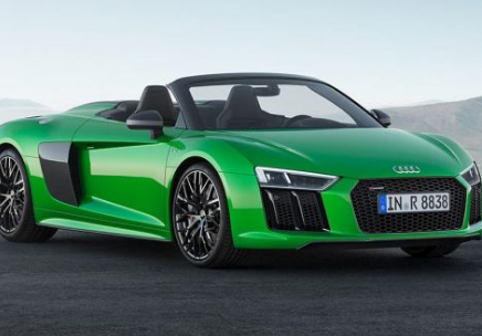 2018款奥迪R8 Spyder V10 Plus采用610马力发动机 最高时速可达204英里/小时