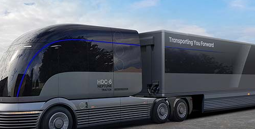 现代首次推出HDC-6 NEPTUNE燃料电池Class 8概念卡车