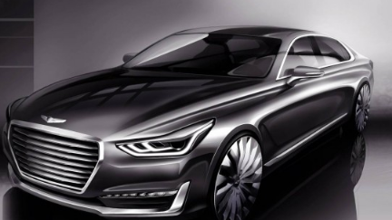 现代发布Genesis G90旗舰产品的首个渲染图