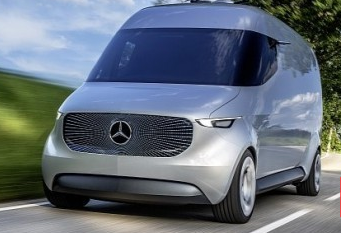 梅赛德斯-奔驰展示自动驾驶多功能车Vision Van