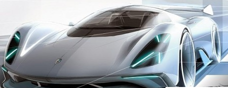 保时捷勒芒2035电动赛车原型看起来可信且完美