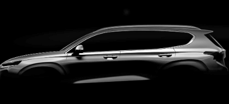 2018现代圣达菲SUV TEASED将于下个月揭晓