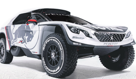 标致Total和红牛车队自豪地展示了新鲜的PEUGEOT 3008 DKR