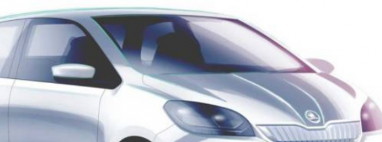 2020年斯柯达Citigo-e IV的首个设计草图
