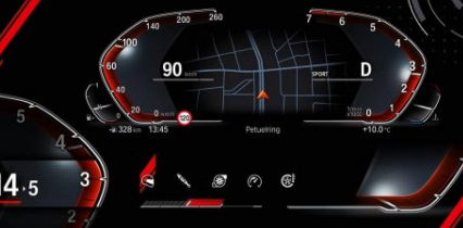 宝马汽车预览带有操作系统7.0的新数字仪表板