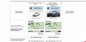 2021年沃尔沃XC40充电电动SUV仅提供208英里的续航里程