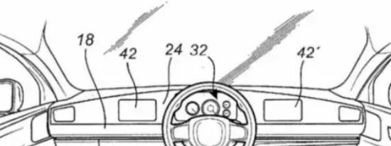 沃尔沃授予方向盘可在仪表板上滑动的专利