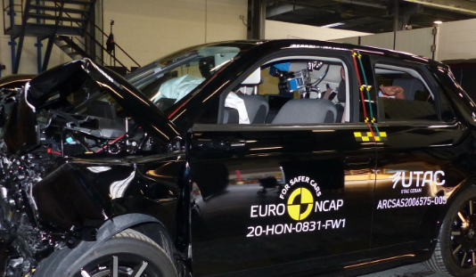 欧洲NCAP撞车事故测试了新的陆虎后卫 本田e和其他五辆车