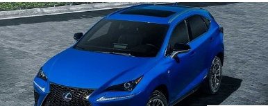 2021年雷克萨斯NX Hybrid F Sport黑线实际上是蓝色的爱琴海