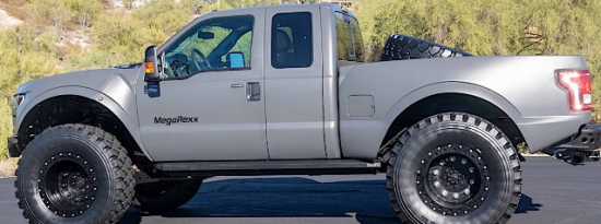 福特F-250 MegaRaptor掀起疯狂的米其林轮胎