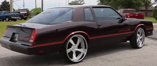 稀有雪佛兰Monte Carlo SS Aerocoupe拥有24英寸轮毂