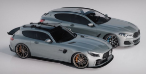 梅赛德斯-AMG GT 和宝马 8 系射击制动效果图重新定义德式风格