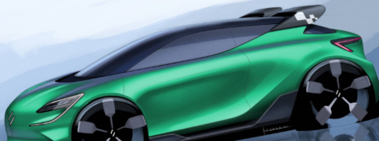 雷诺梅甘娜 RS EV 渲染想象了热舱口的自然进化