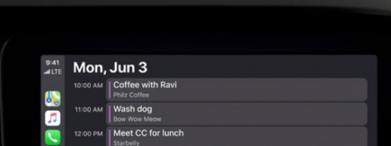 更新后的 CarPlay 界面将在今年秋季推出 iOS 13 更新