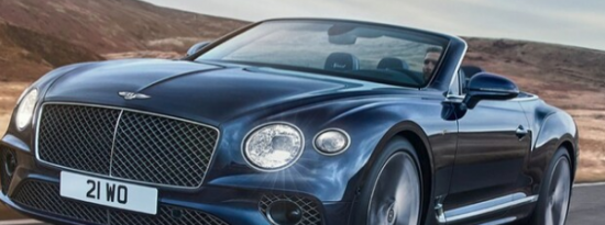 2022款宾利欧陆GTSpeedConvertible首次亮相一百万英里的净空高度