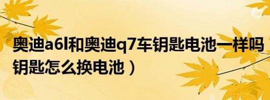奥迪a6l和奥迪q7车钥匙电池一样吗（奥迪q7钥匙怎么换电池）