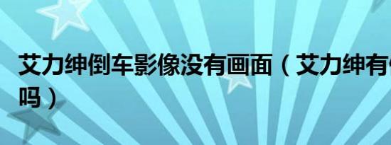 艾力绅倒车影像没有画面（艾力绅有倒车影像吗）