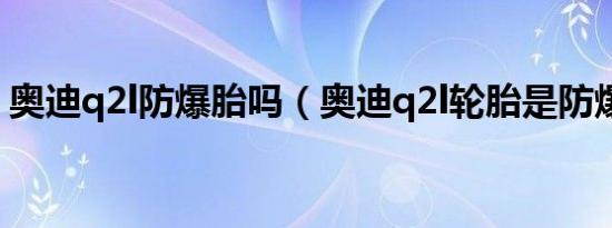 奥迪q2l防爆胎吗（奥迪q2l轮胎是防爆胎吗）