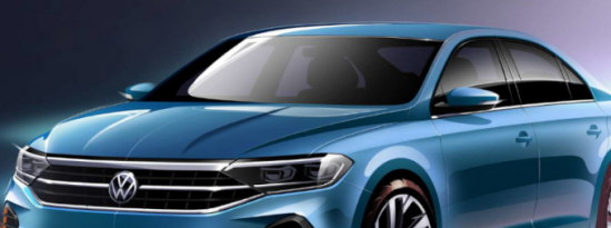 下一代大众Vento具有弓形温室和平坦的车顶线