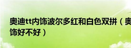 奥迪tt内饰波尔多红和白色双拼（奥迪TT内饰好不好）