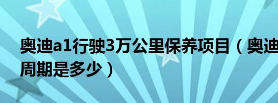 奥迪a1行驶3万公里保养项目（奥迪A1保养周期是多少）