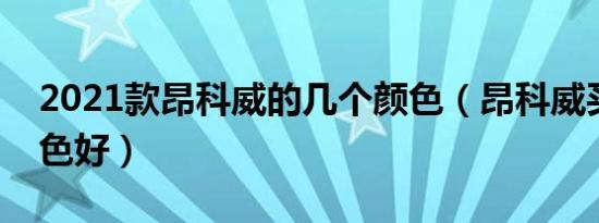 2021款昂科威的几个颜色（昂科威买什么颜色好）