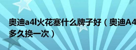 奥迪a4l火花塞什么牌子好（奥迪A4L火花塞多久换一次）
