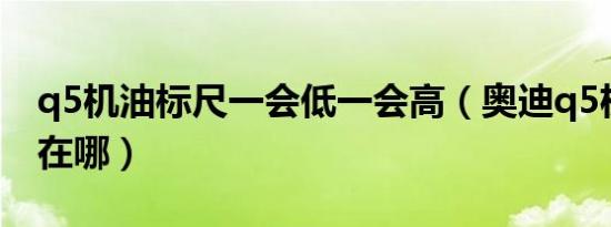 q5机油标尺一会低一会高（奥迪q5机油标尺在哪）