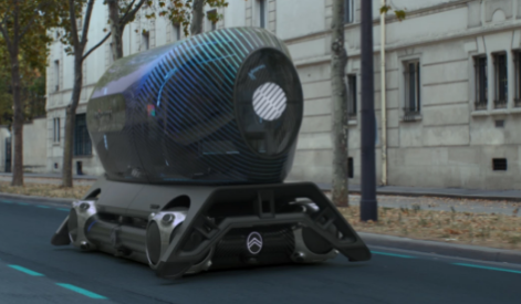 自动驾驶的雪铁龙Skate携带可更换的吊舱可用于内城旅行