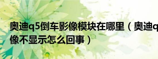 奥迪q5倒车影像模块在哪里（奥迪q5倒车影像不显示怎么回事）