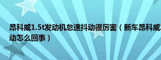 昂科威1.5t发动机怠速抖动很厉害（新车昂科威28t怠速抖动怎么回事）