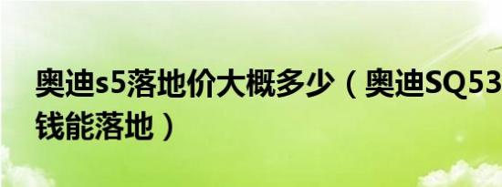 奥迪s5落地价大概多少（奥迪SQ53.0T多少钱能落地）