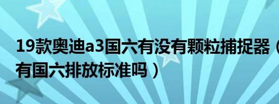 19款奥迪a3国六有没有颗粒捕捉器（奥迪A3有国六排放标准吗）