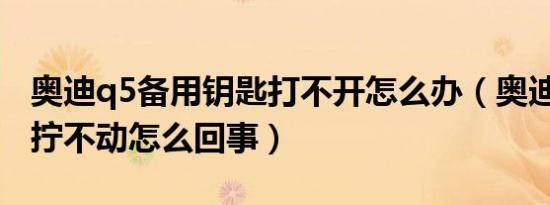 奥迪q5备用钥匙打不开怎么办（奥迪Q5钥匙拧不动怎么回事）
