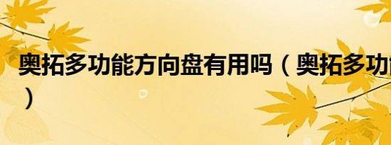 奥拓多功能方向盘有用吗（奥拓多功能方向盘）
