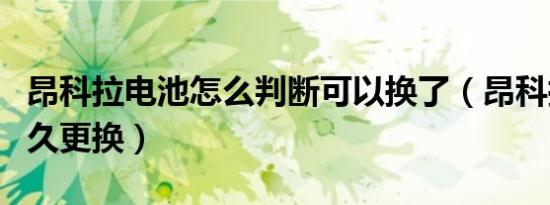 昂科拉电池怎么判断可以换了（昂科拉电池多久更换）