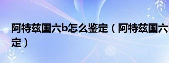 阿特兹国六b怎么鉴定（阿特兹国六b怎么鉴定）