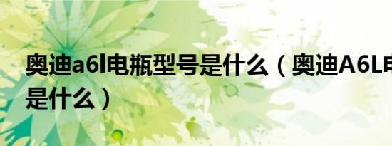 奥迪a6l电瓶型号是什么（奥迪A6L电瓶型号是什么）