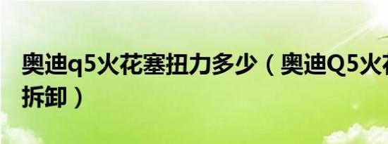 奥迪q5火花塞扭力多少（奥迪Q5火花塞怎么拆卸）