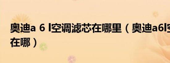 奥迪a 6 l空调滤芯在哪里（奥迪a6l空调滤芯在哪）