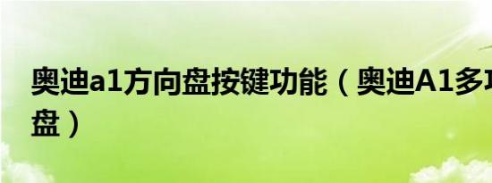 奥迪a1方向盘按键功能（奥迪A1多功能方向盘）