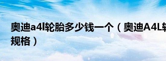 奥迪a4l轮胎多少钱一个（奥迪A4L轮胎型号规格）