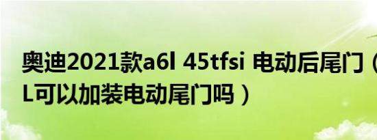 奥迪2021款a6l 45tfsi 电动后尾门（奥迪A6L可以加装电动尾门吗）