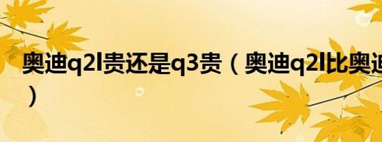 奥迪q2l贵还是q3贵（奥迪q2l比奥迪q3大吗）