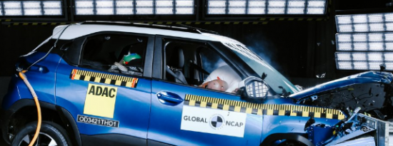 TataPunchGlobalNCAP评级为成人乘员保护5星和儿童乘员保护4星