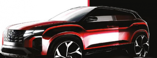 设计草图来自尼西亚车型年2022HyundaiCreta