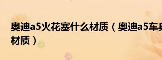 奥迪a5火花塞什么材质（奥迪a5车身是什么材质）