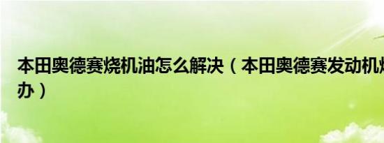 本田奥德赛烧机油怎么解决（本田奥德赛发动机烧机油怎么办）