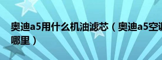 奥迪a5用什么机油滤芯（奥迪a5空调滤芯在哪里）