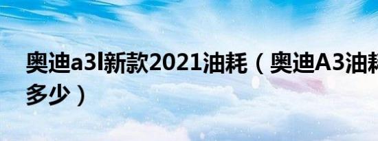 奥迪a3l新款2021油耗（奥迪A3油耗平均是多少）